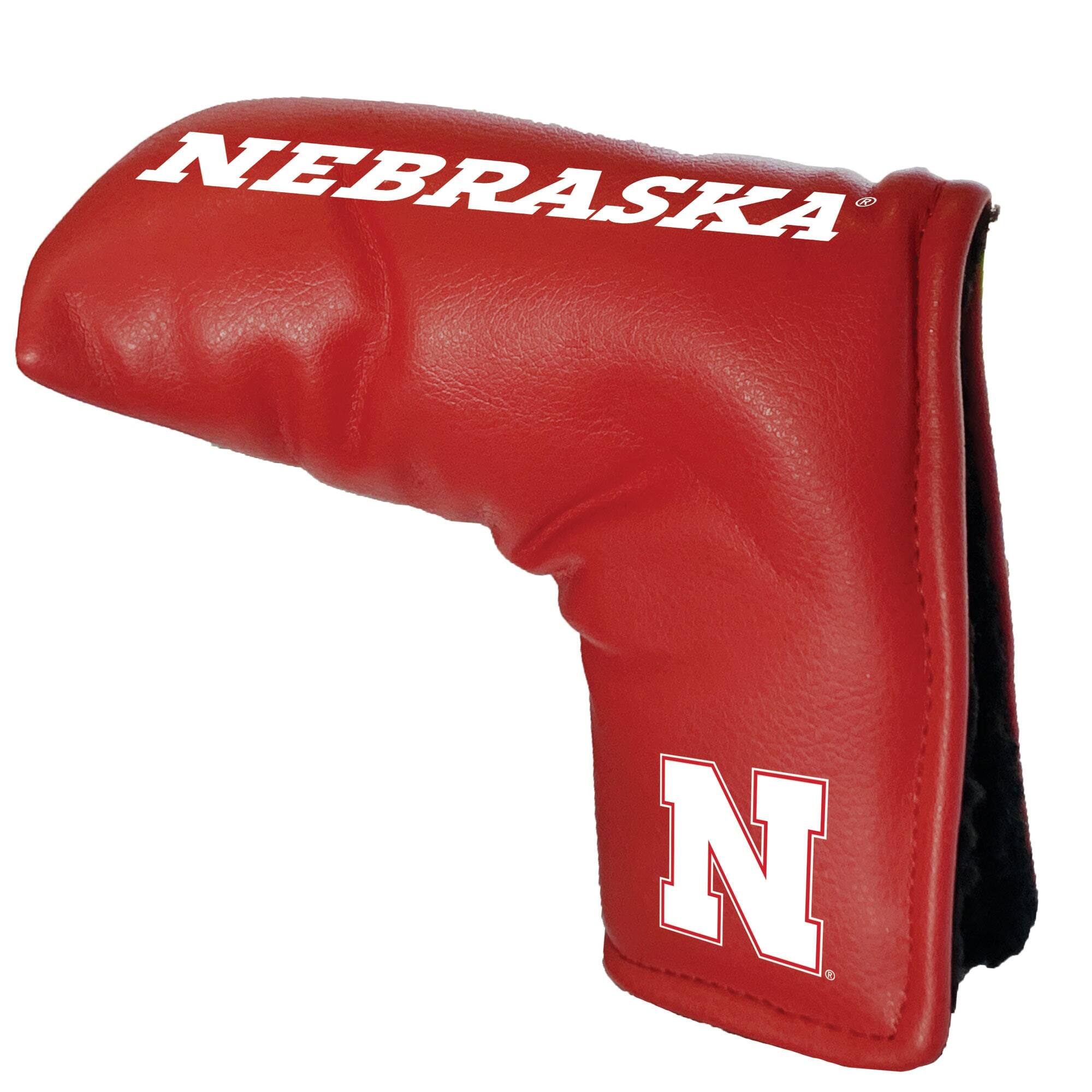 Front. Team Golf - Nebraska Huskers Tour Blade Putter Cover - Multicolor.