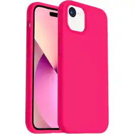 Entronix - Case Compatible with iPhone 17e - Soft-Touch Liquid Silicone - Hot Pink
