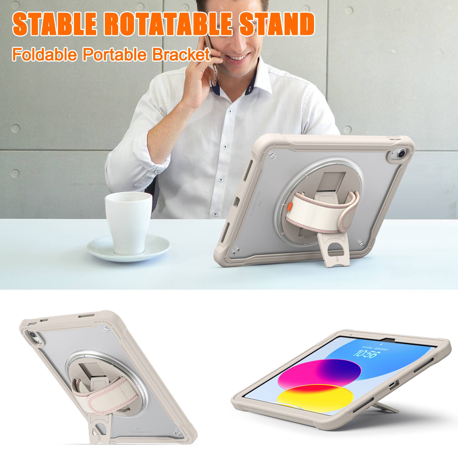 STABLE ROTATABLE STAND  
Foldable Portable Bracket