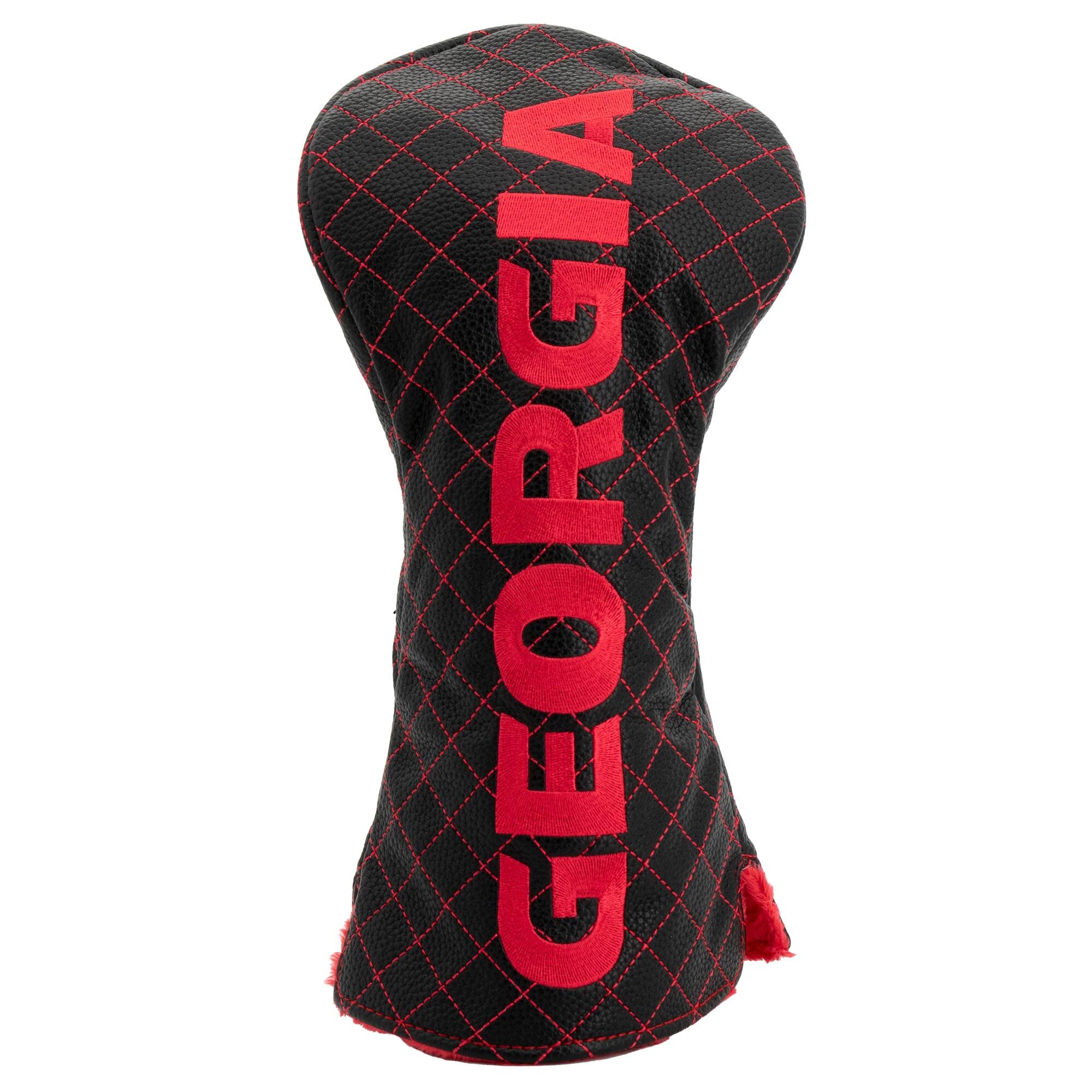 Front. Team Golf - Georgia Bulldogs Quilted Driver Headcover - Multicolor.