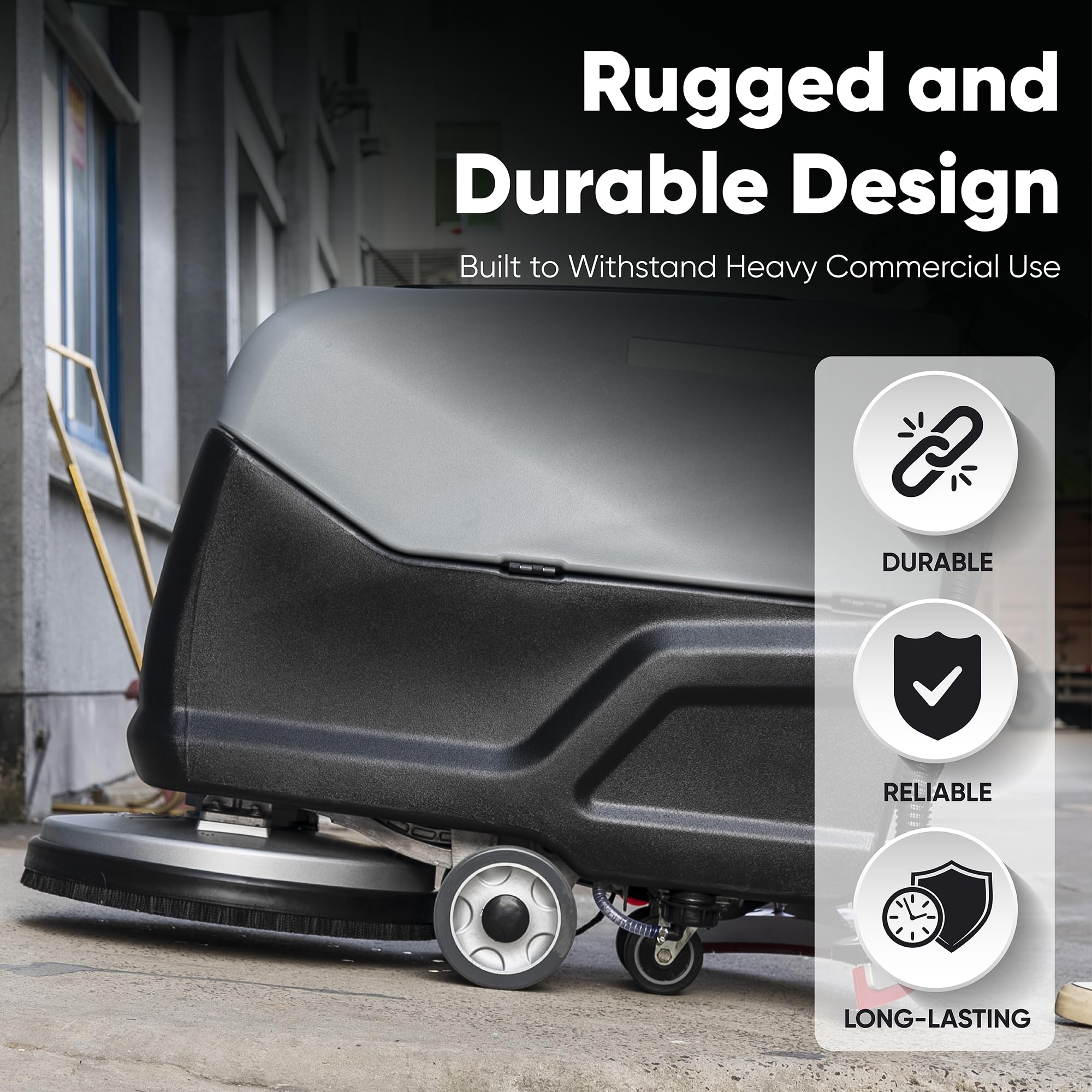 Rugged and Durable Design  
Built to Withstand Heavy Commercial Use  

DURABLE  
RELIABLE  
LONG-LASTING