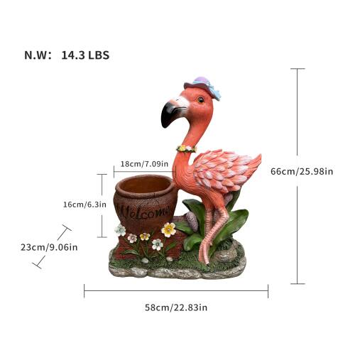 N.W: 14.3 LBS  
18cm/7.09in  
66cm/25.98in  
16cm/6.3in  
23cm/9.06in  
58cm/22.83in
