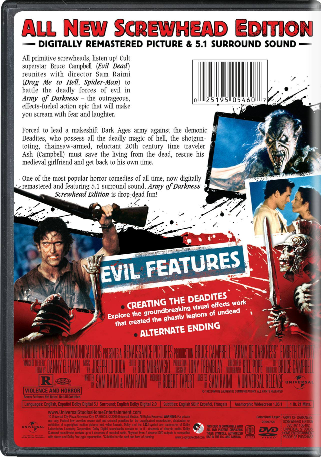 Angle. Army of Darkness - The Evil Dead 3 (DVD Special Edition) [DVD].