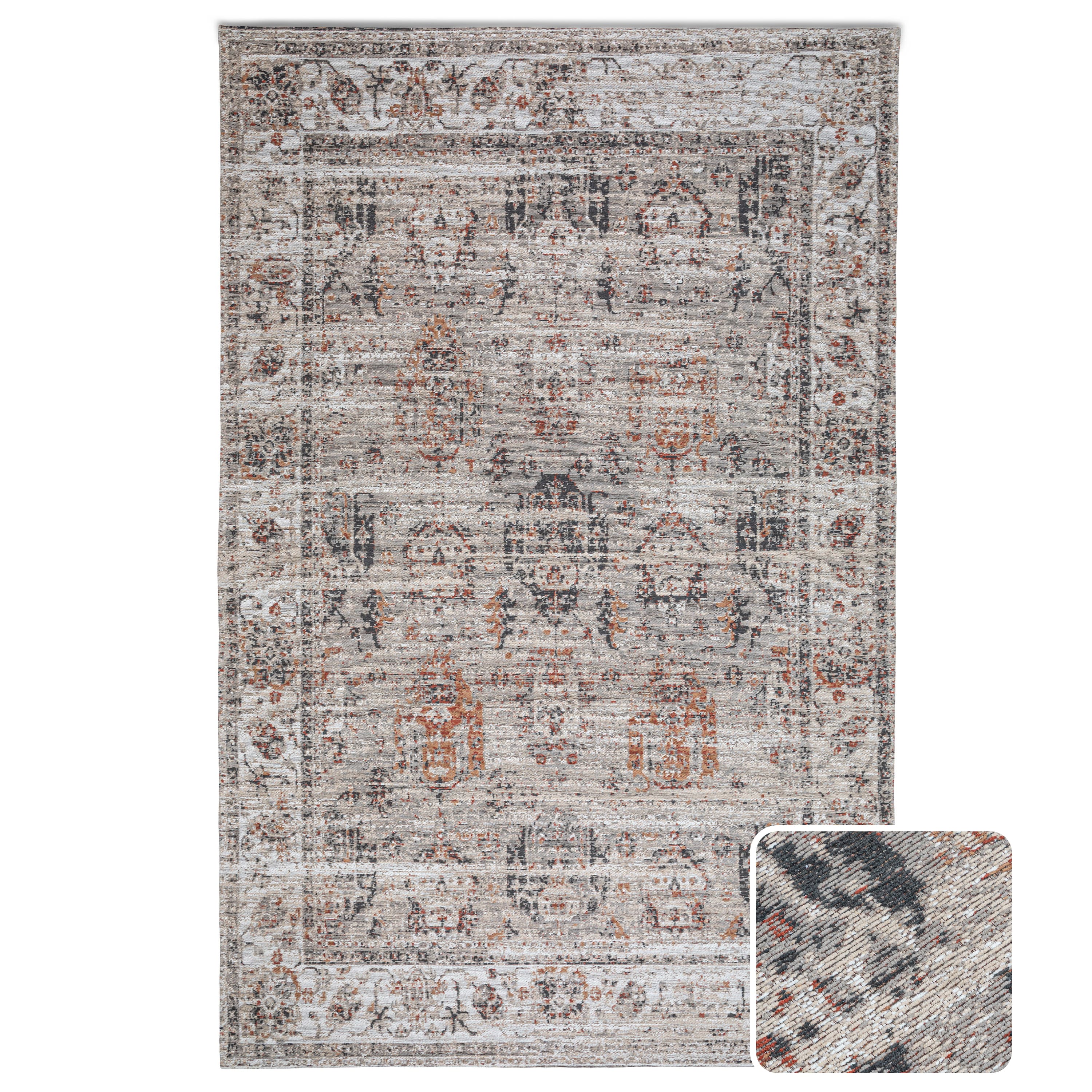 Front Zoom. Simpli Home - Dobbins 6 x 9 Area Rug - Beige, Rust.