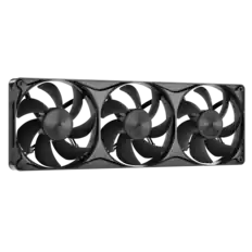 Front. CORSAIR - CORSAIR RS360 II Unified Frame PWM Fans - Black.