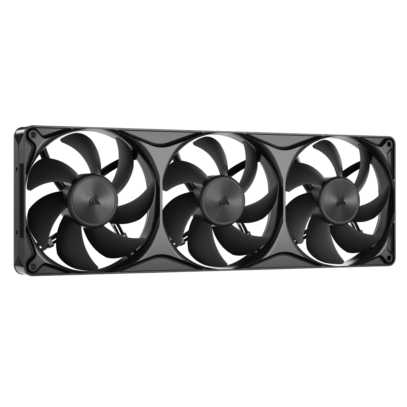 Front. CORSAIR - CORSAIR RS360 II Unified Frame PWM Fans - Black.