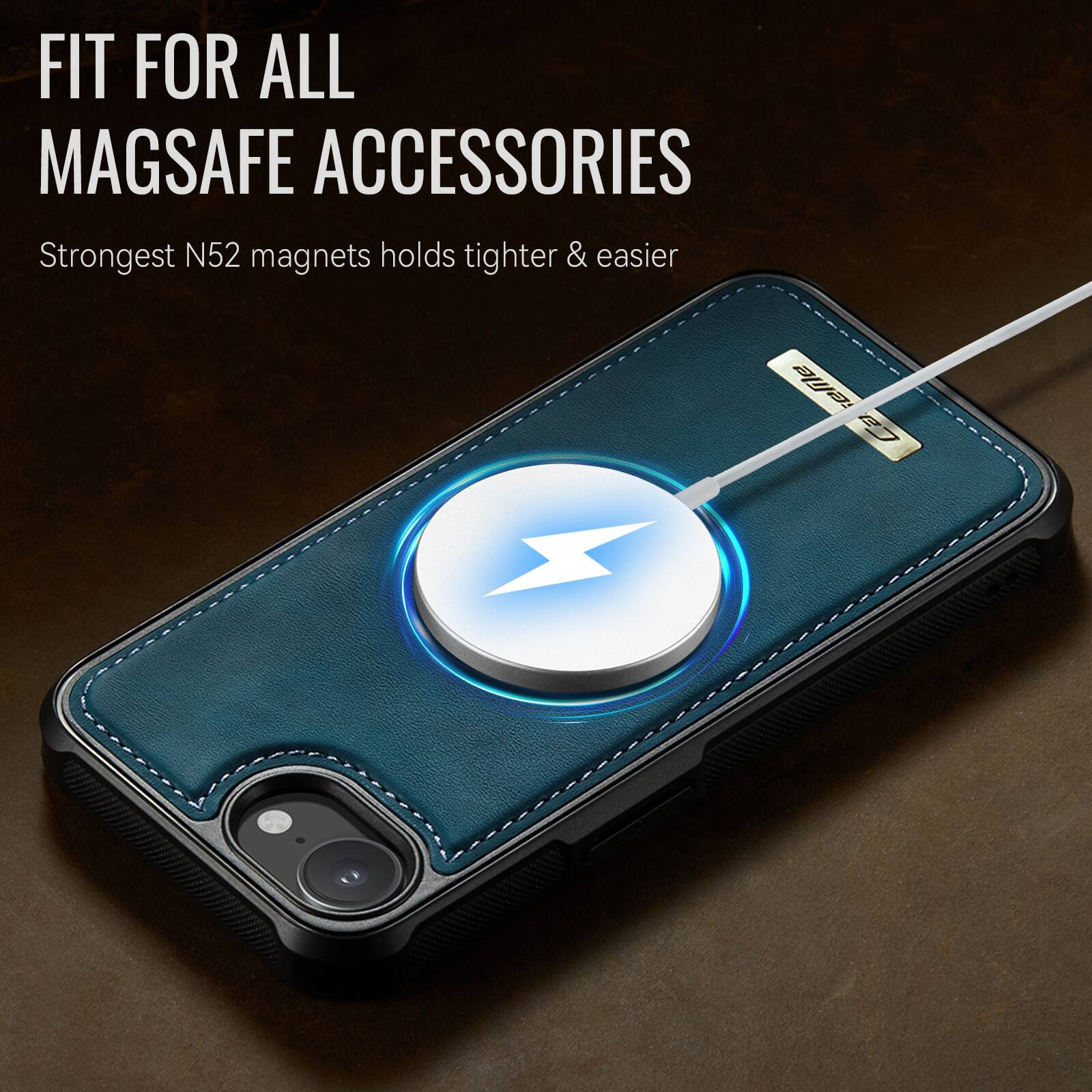 FIT FOR ALL MAGSAFE ACCESSORIES  
Strongest N52 magnets holds tighter & easier