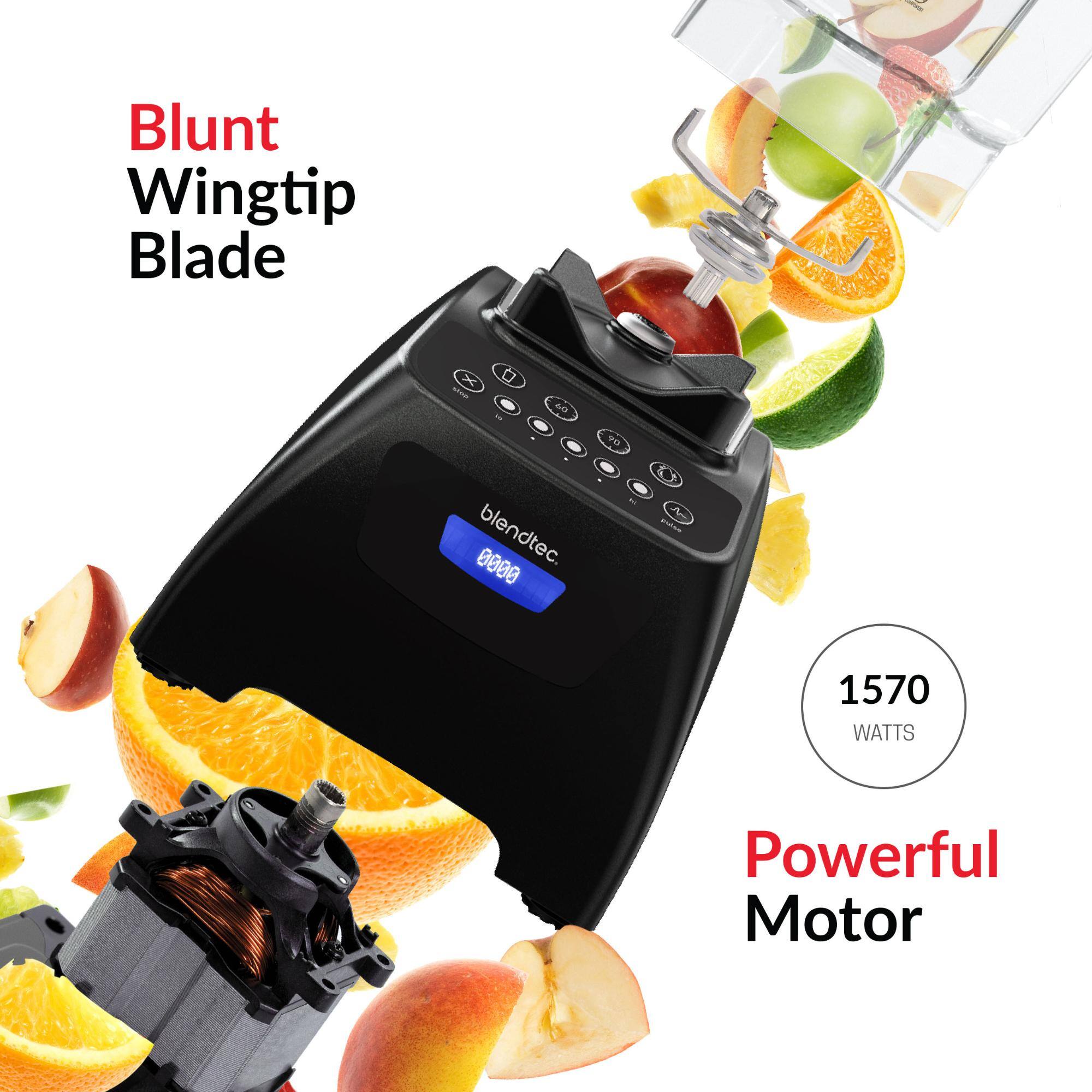 A Blunt Wingtip Blade X - - 4 PO 0000 blendtec. - A nssa 1570 WATTS Powerful Motor