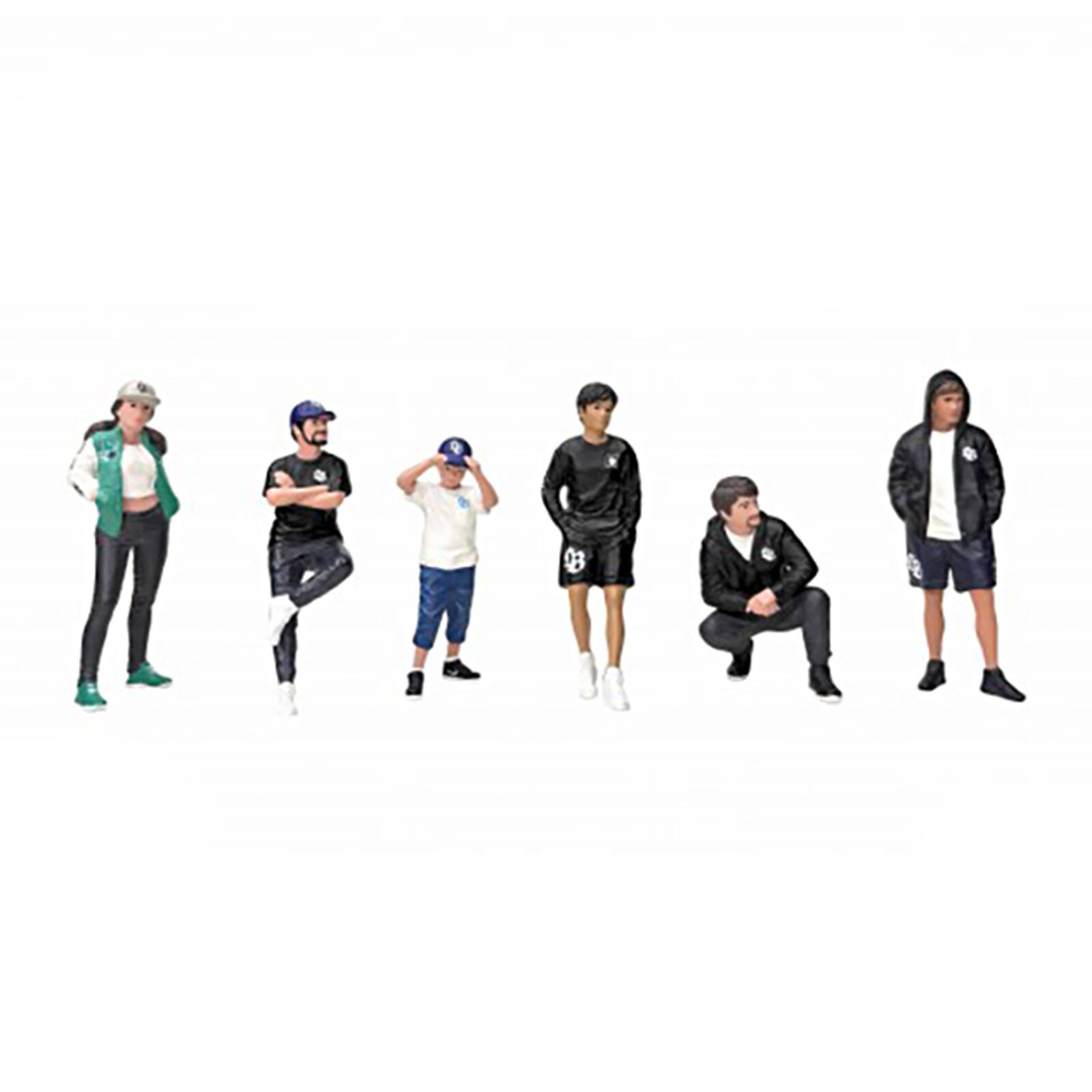 Alt View 2. American Diorama - "LB Nation" 6 piece Figure Set for 1/24 Scale Models by American Diorama.