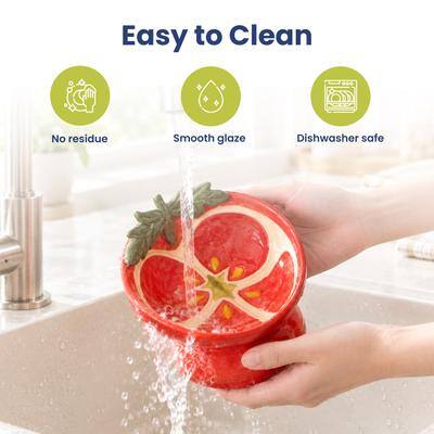 Easy to Clean  
No residue  
Smooth glaze  
Dishwasher safe