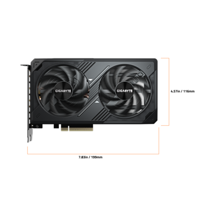 GIGABYTE GeForce RTX 5060 WINDFORCE OC 8G Graphics Card, 8GB 128 GIGABYTE GeForce RTX 5060 WINDFORCE OC 8G Graphics Card, 8GB 128