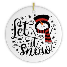 OrnamentallyYou - Let it Snow Christmas Ornament - Multi-colored