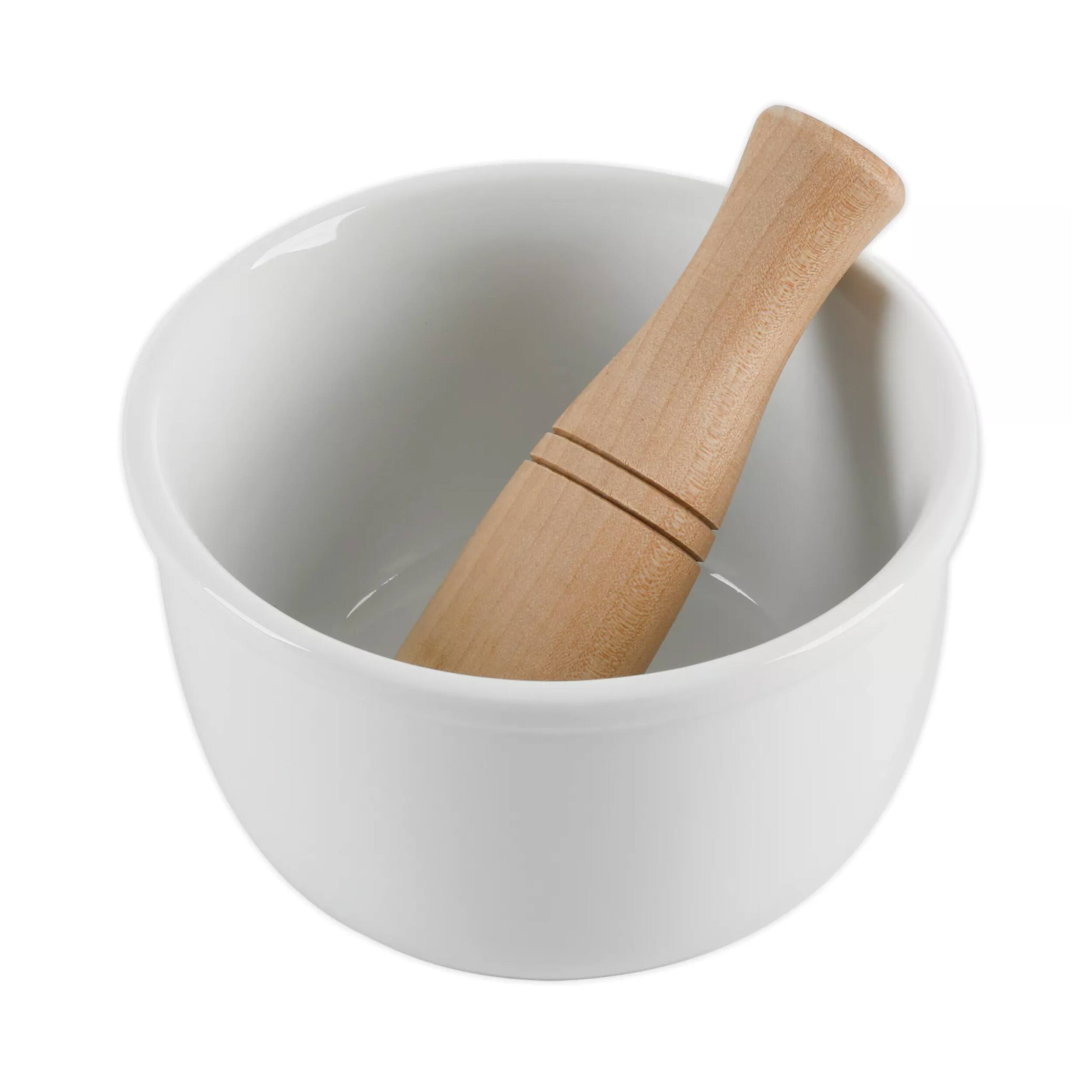 Alt View 1. Our Table - Our Table Simply White 24 Ounce Porcelain Mortar and Pestle Set - White.