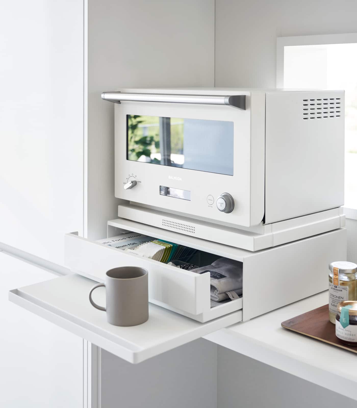 Yamazaki Home - Countertop Drawer with Pull-Out Shelf