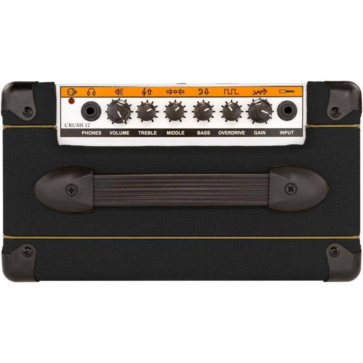 3 40 G CRUSH 12 PHONES VOLUME TREBLE MIDDLE BASS OVERDRIVE GAIN INPUT