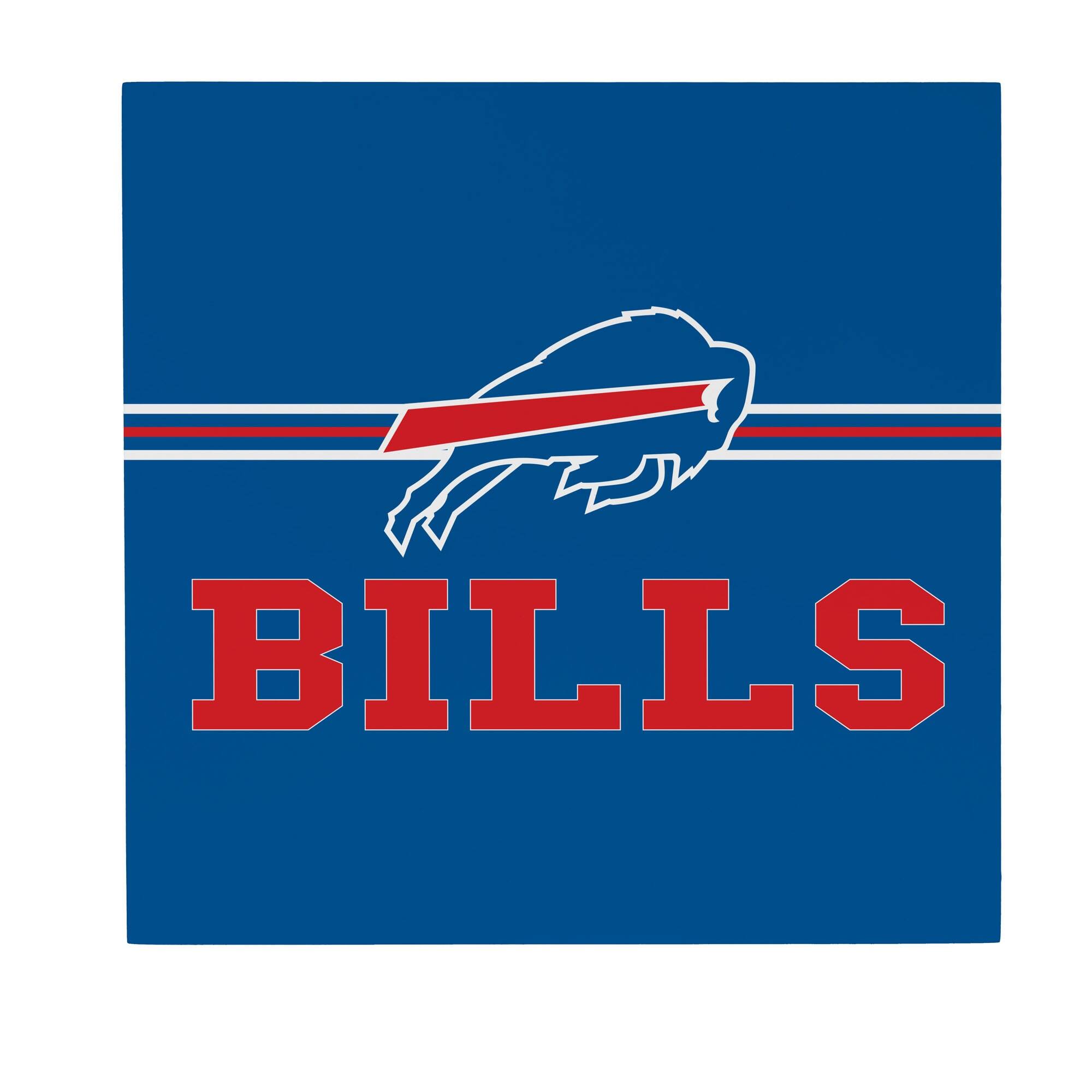 Buffalo Bills 12" x 12" Wood Wall Sign