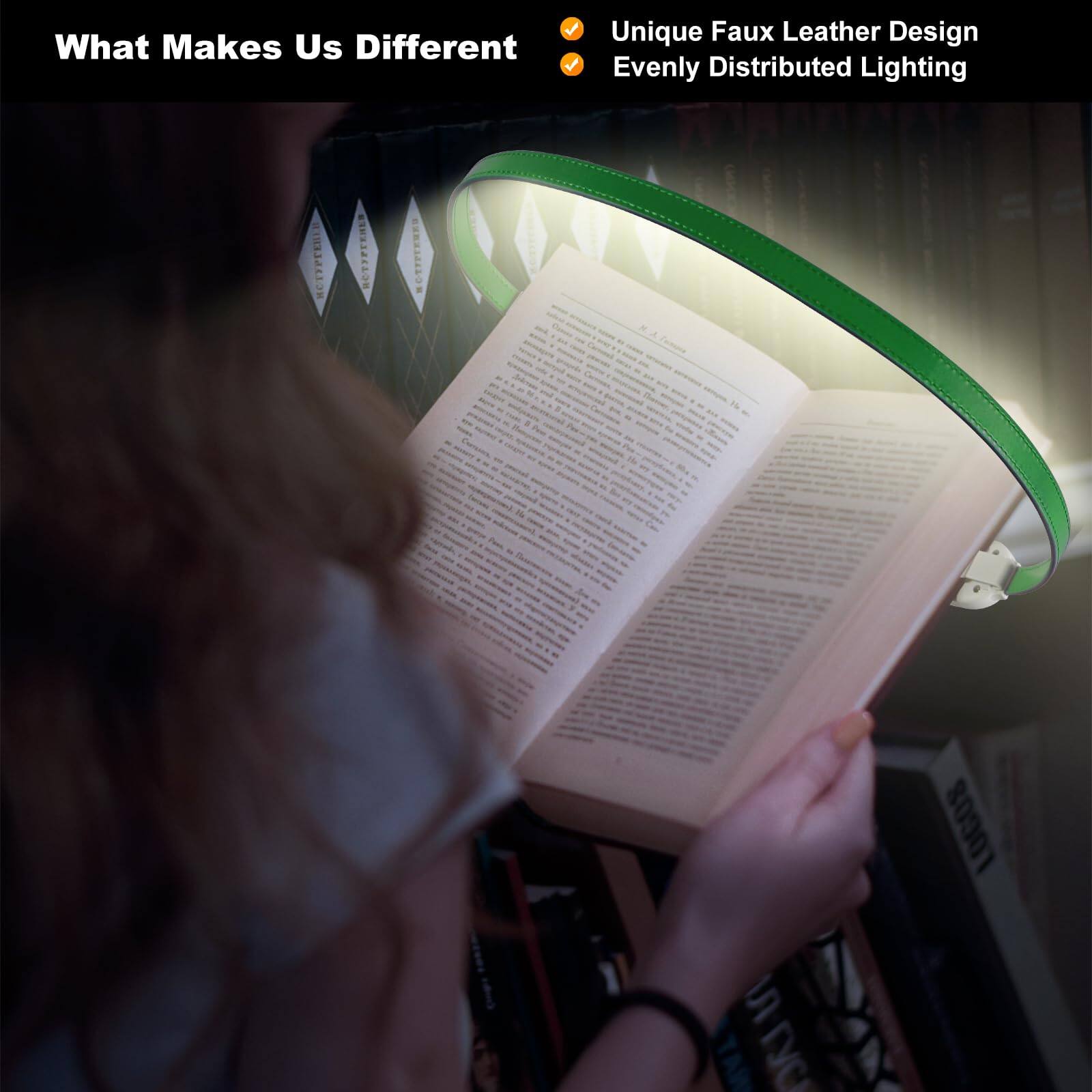 What Makes Us Different  
- Unique Faux Leather Design  
- Evenly Distributed Lighting