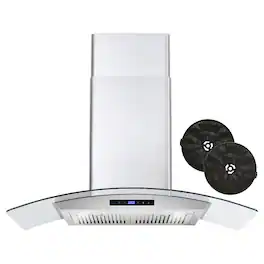 COSMO - 36 inches - Convertible - Wall Range Hood - Stainless Steel