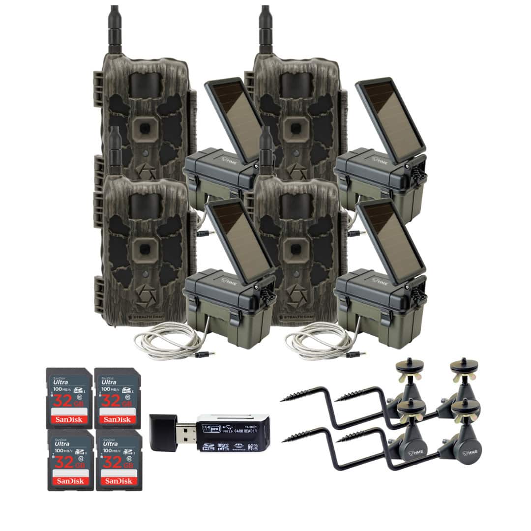 Stealth Cam - 40MP Deceptor Max Cellular Trail Camera with Accessories (4 Pack) price history on PriceWatchPro