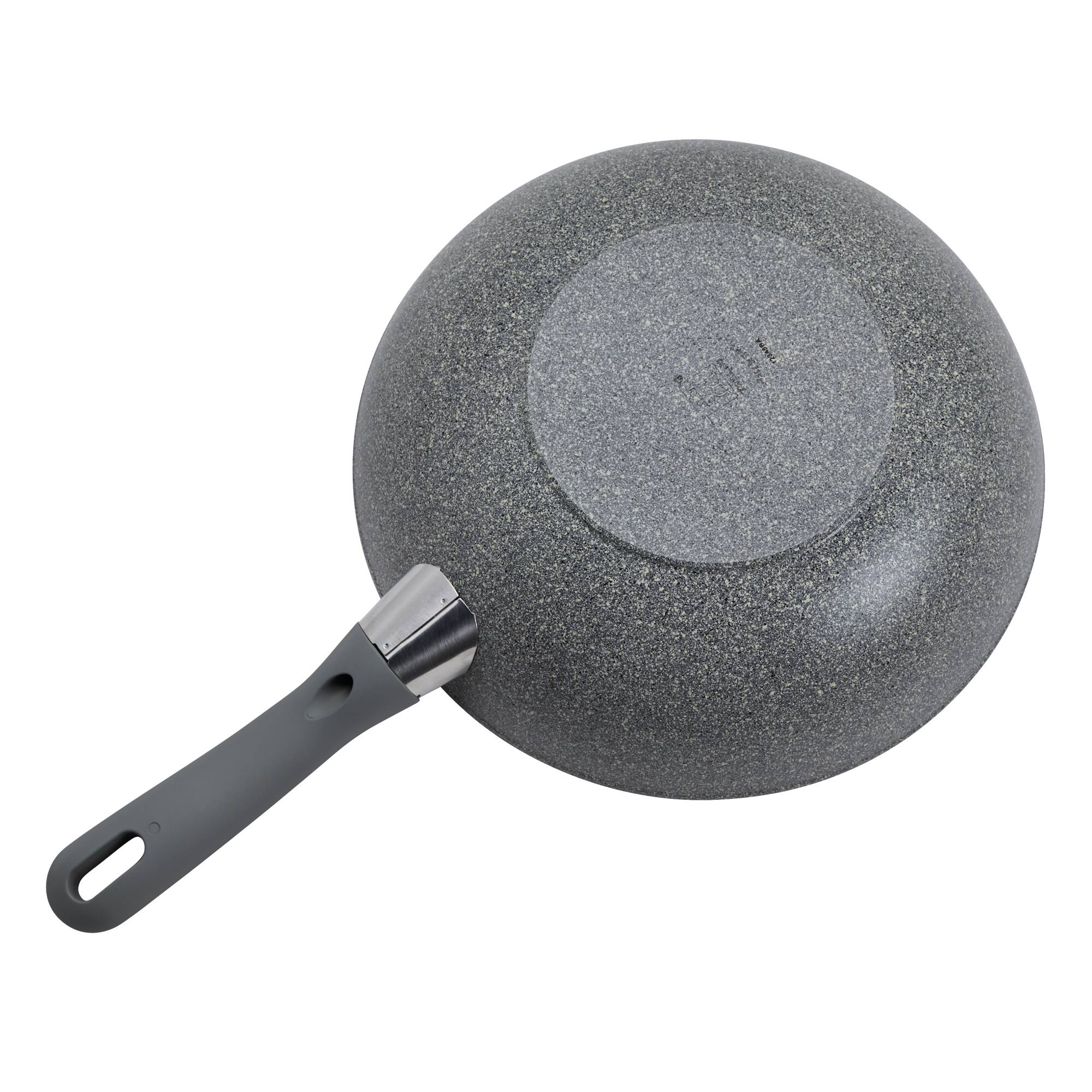 Alt View 2. ZWILLING - ZWILLING Parma Plus Ceramic 11-inch Aluminum Ceramic Nonstick Wok with Lid - Grey.