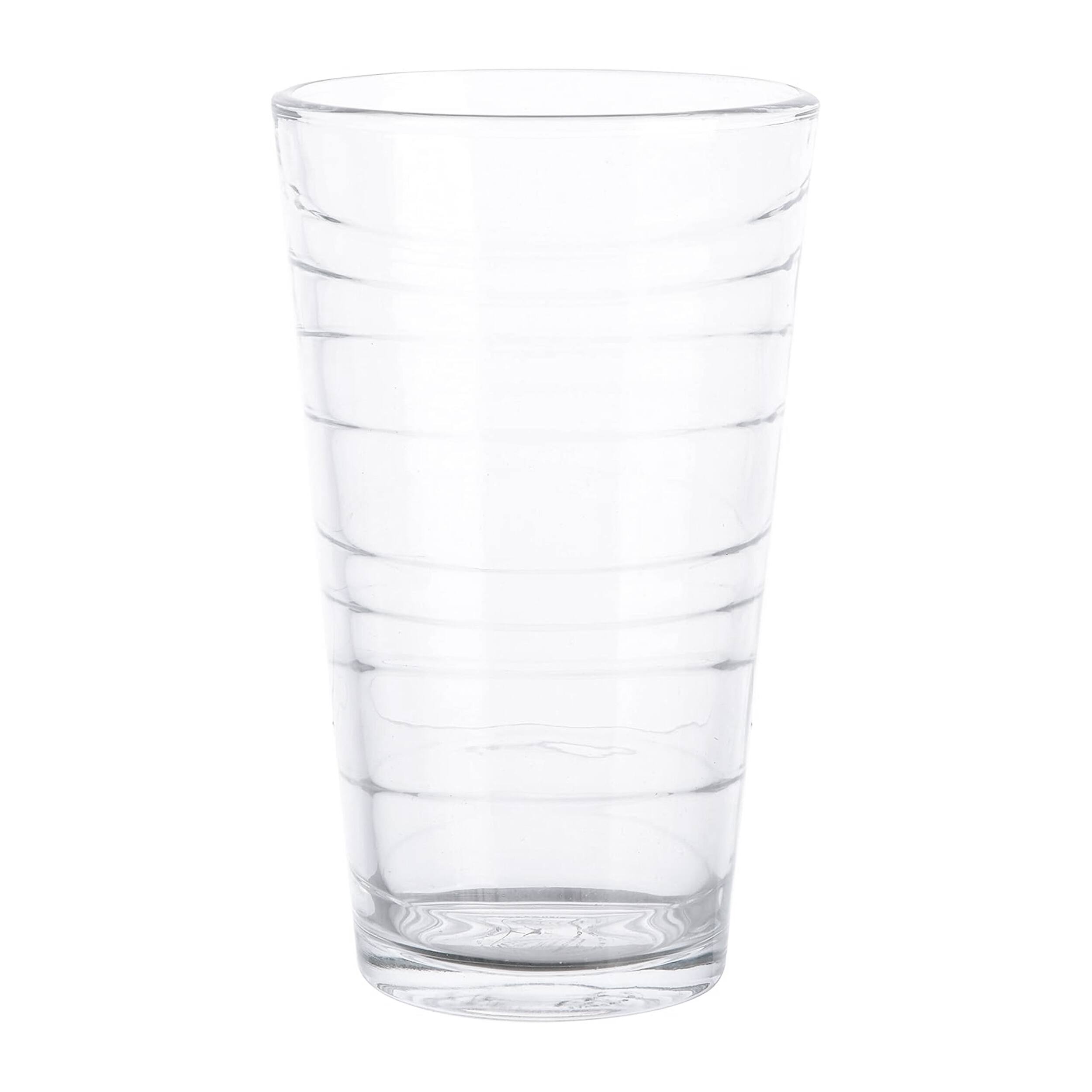 Gibson - Home 4 Piece 16 Ounce Swirl Glass Tumbler Set - Clear - Thumbnail 4
