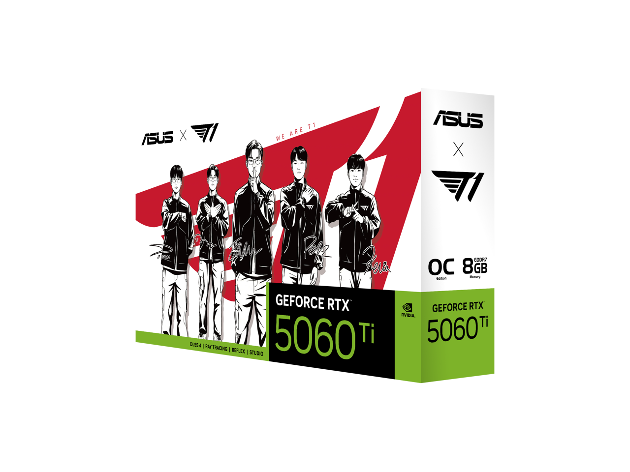ASUS X T1 ARE WE ASUS X T1 V BK Pele SA GODIO OC 8GB -ation Mry GEFORCE RTX 5060 Ti 5060 Ti NVIDIA DLSS 4 | RAY TRACING | REFLEX | STUDIO