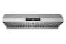 Hauslane - 36 inches - Externally Vented - Under cabinet Range Hood - Silver