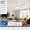 52" CEILING FAN
MODERN DESIGN
WHITE FINISH
5 ABS BLADES
INTEGRATED LED LIGHT (18W)
9 SPEEDS
REMOTE INCLUDED
REVERSIBLE MOTOR
Matter ENABLED
Seamless smart home compatibility
Works with Apple Home, Google Home, Amazon Alexa, Samsung SmartThings, and more.
* Matter control unit sold separately.
QUIET OPERATION
ENERGY EFFICIENT
BRIGHT LED ALL SEASON LIGHT KIT USE
PREMIUM QUALITY
DAMP RATED