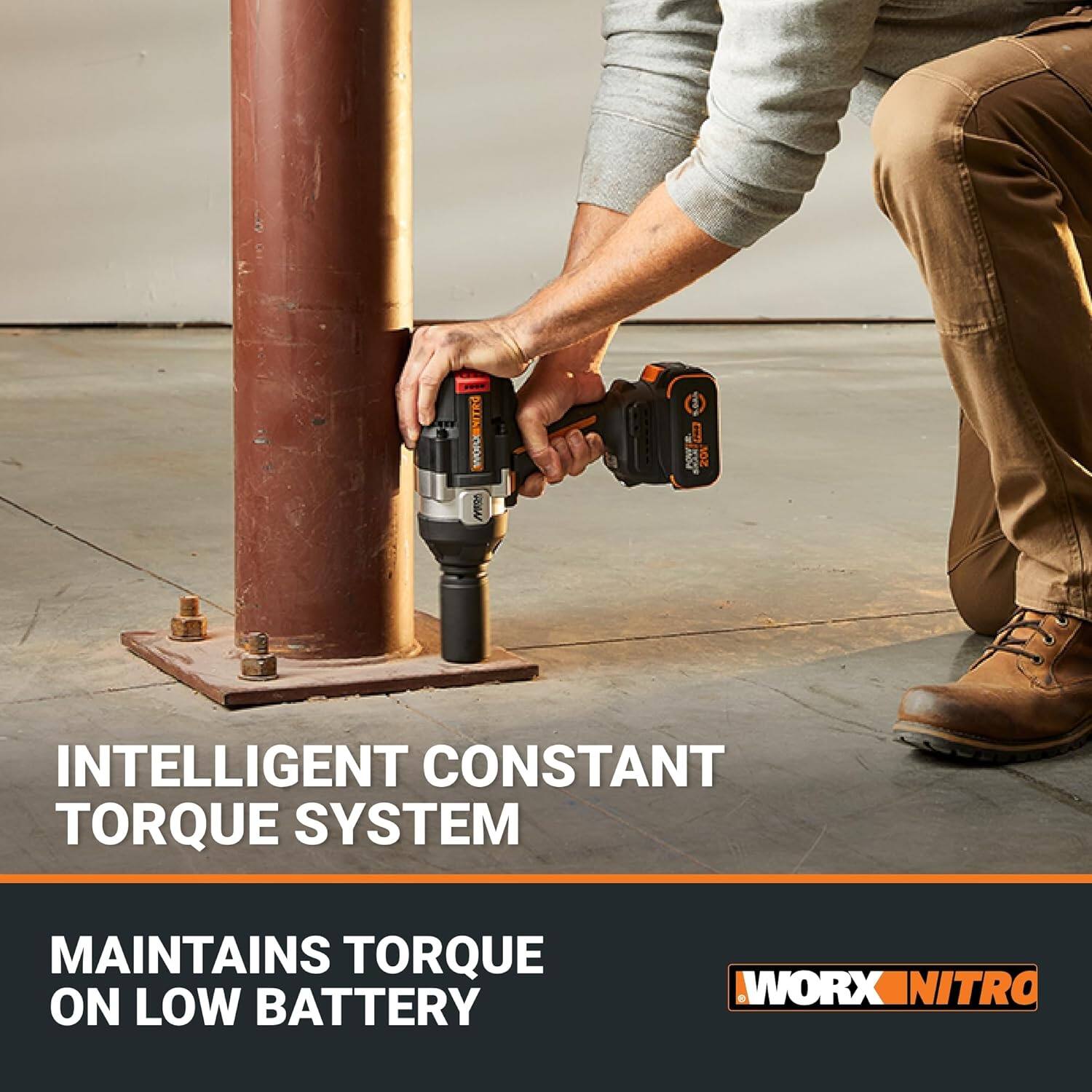 Intelligent Constant Torque System Maintains Torque on Low Battery.