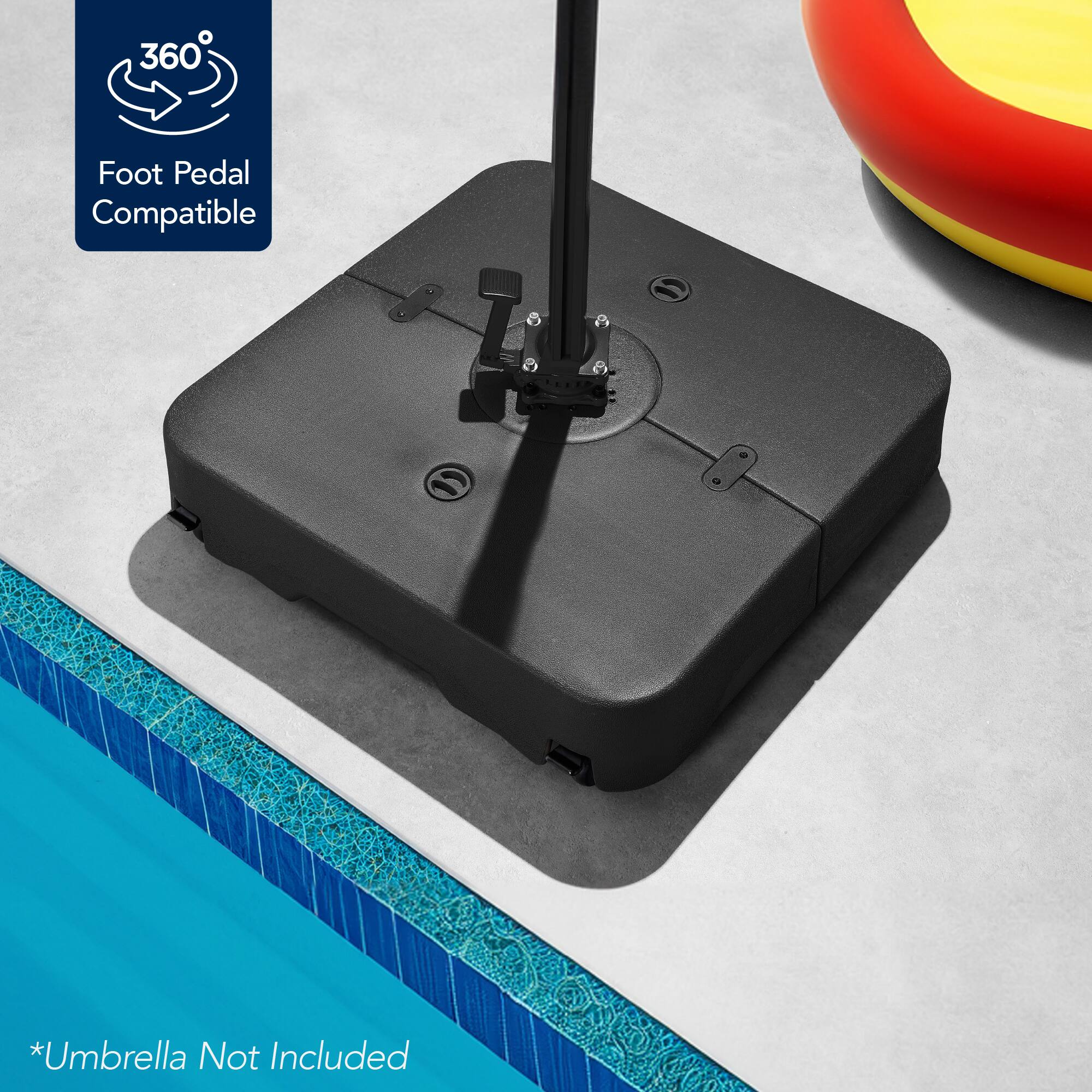 360° Foot Pedal Compatible *Umbrella Not Included