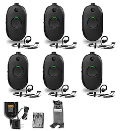 6 x Motorola CLP1010e 1-Channel 2-Way UHF Business Radio (CLP1010E) + More - Black