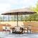 Alt View 1. Outsunny - Patio Umbrella 15' Steel Rectangular Outdoor Double Sided Market with base - Coffee.