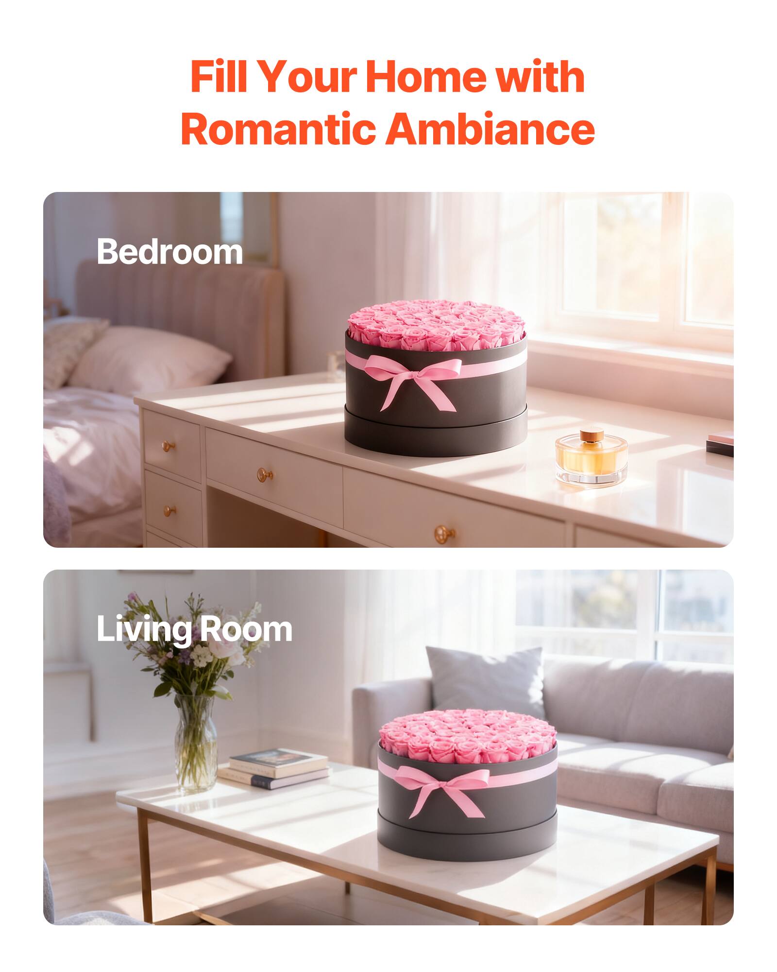 Fill Your Home with Romantic Ambiance

Bedroom

Living Room
