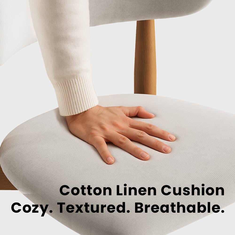 Cotton Linen Cushion Cozy. Textured. Breathable.