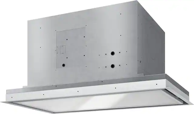 Front. Zephyr - Lux Glo 36 in. Shell Only Island Range Hood with LED Lights - White.