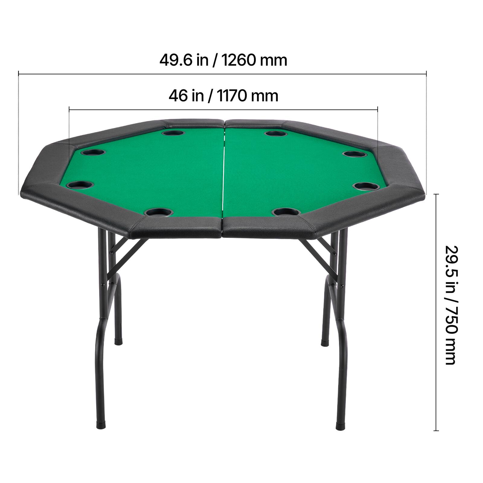 49.6 in / 1260 mm  
46 in / 1170 mm  
29.5 in / 750 mm