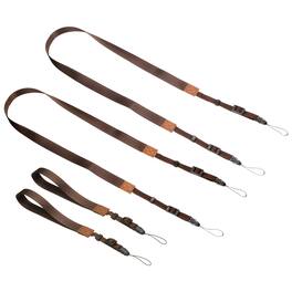 Unique Bargains - 2Set Camera Strap, Safety Adjustable Shoulder Sling Neck Strap with Hand Wrist Lanyard for DSLR - Brown