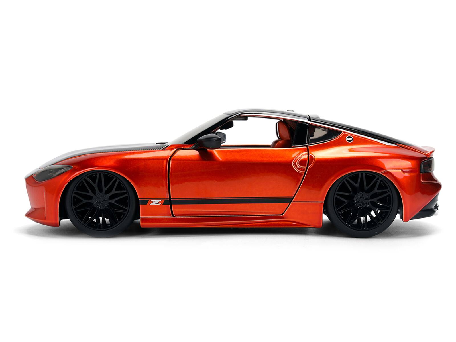 Alt View 2. Jada - 2023 Nissan Z Orange Metallic with Carbon Hood and Black Top "JDM Tuners" Series 1/24 Diecast Model Car by Jada - Multicolor.