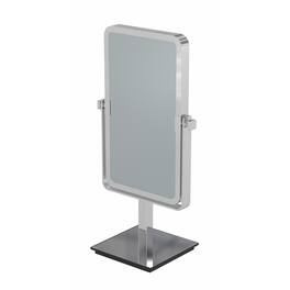 Aptations - Rectangular Standing Mirror (10" x 6") - 1X & 3X Magnification - Chrome