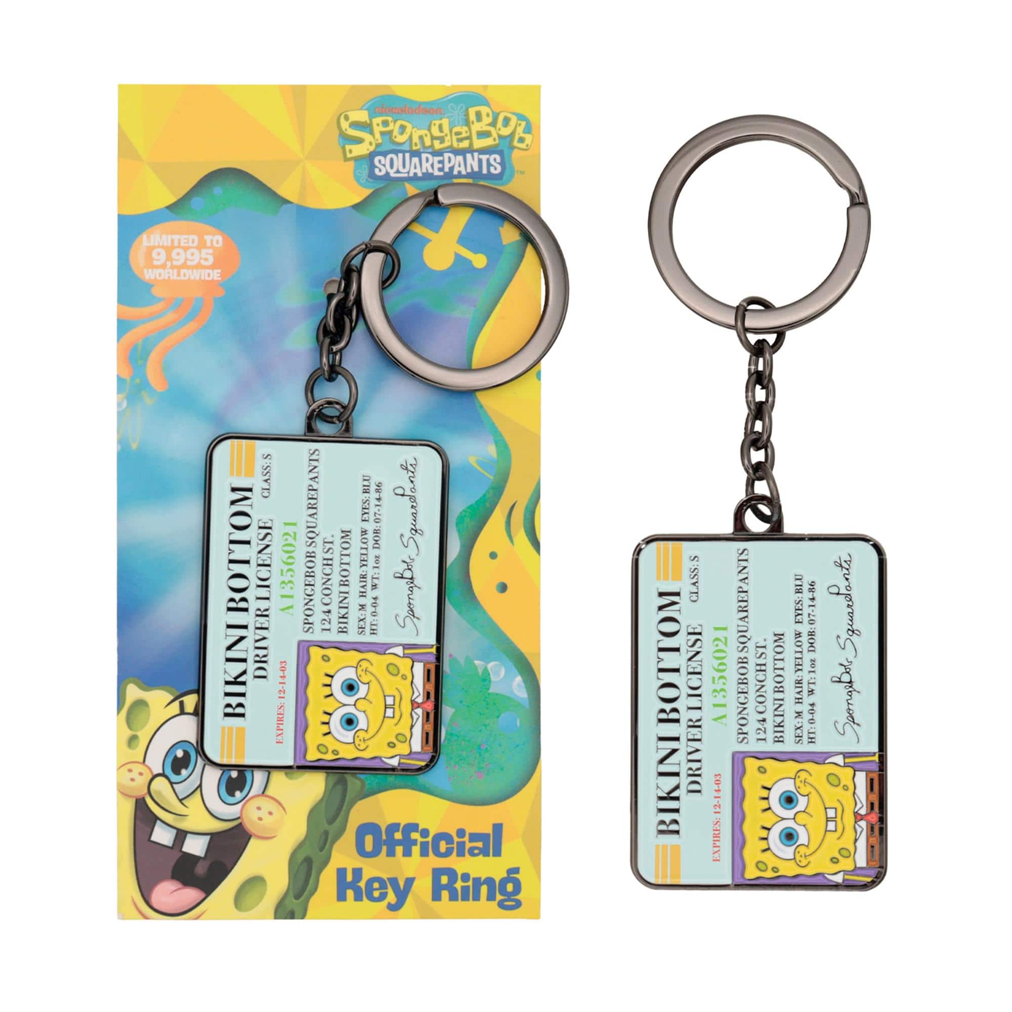 Fanattik - SpongeBob SquarePants Driver License Limited Edition Metal Keychain - Blue price history on PriceWatchPro