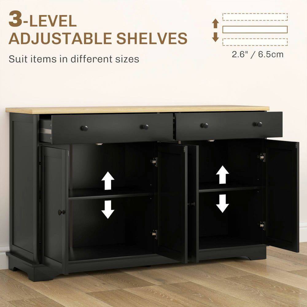 3-LEVEL ADJUSTABLE SHELVES  
Suit items in different sizes  

2.6" / 6.5cm