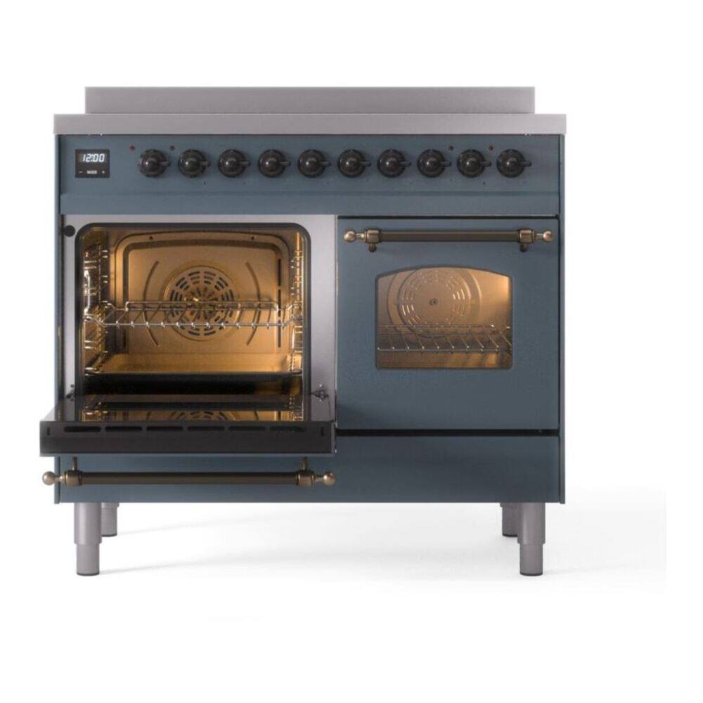 Alt View 2. ILVE - ILVE Nostalgie II 40 inch Induction Range with 6 Induction Elements (Blue Grey) - Blue Grey.