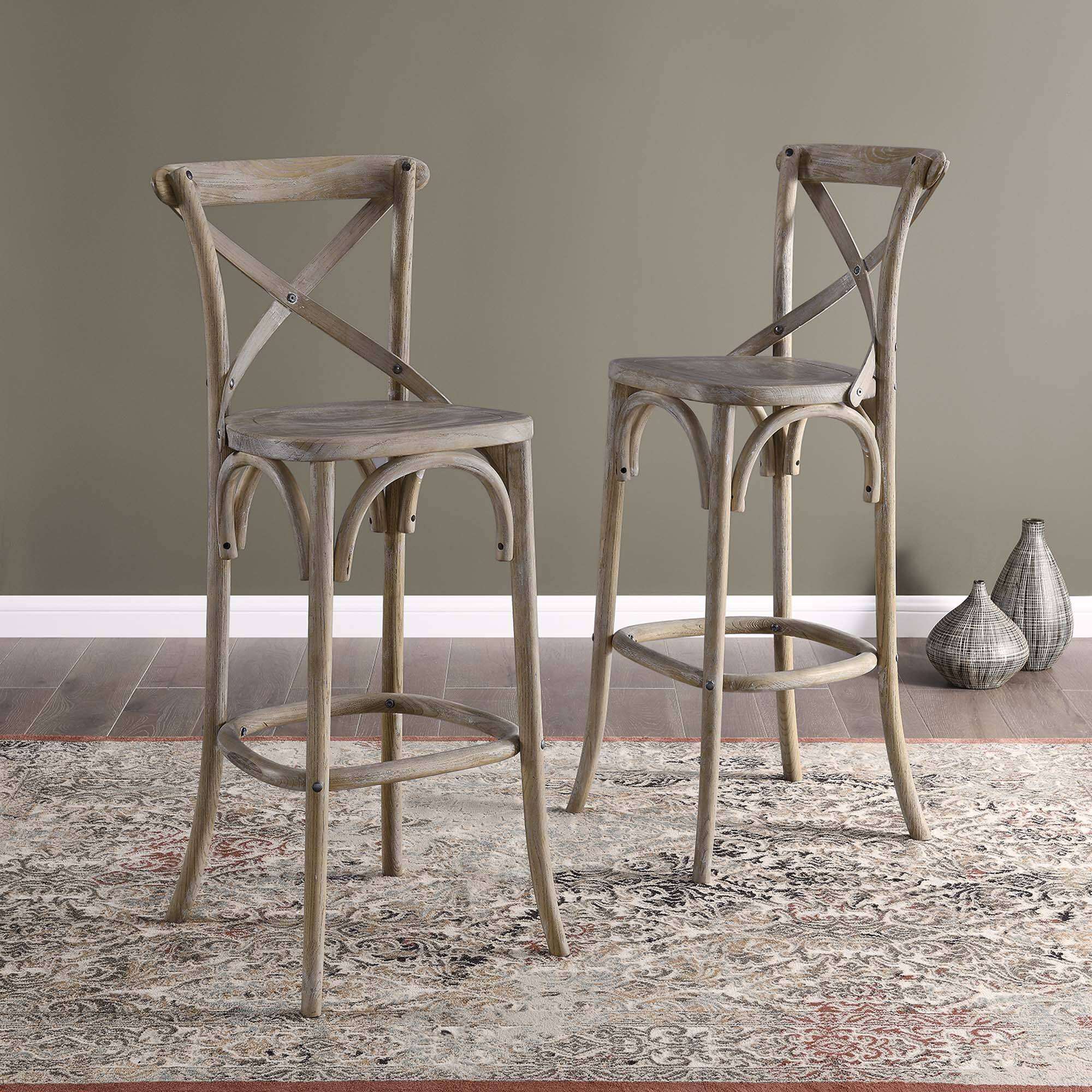 Alt View 5. Modway - Gear Bar Stool - Gray.