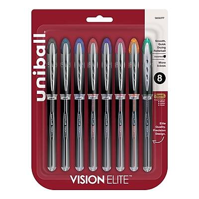 Uniball Vision Elite

Smooth, Quick Drying Rollerball Micro 0.5mm

8 Elite Quality Precision Design

VISION ELITE