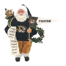 Santa's Workshop - Missouri Tigers 12" Proud Santa - Black