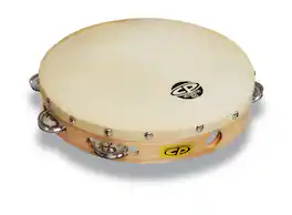 Latin Percussion - CP Single Row Head Tambourine Steel, 10"