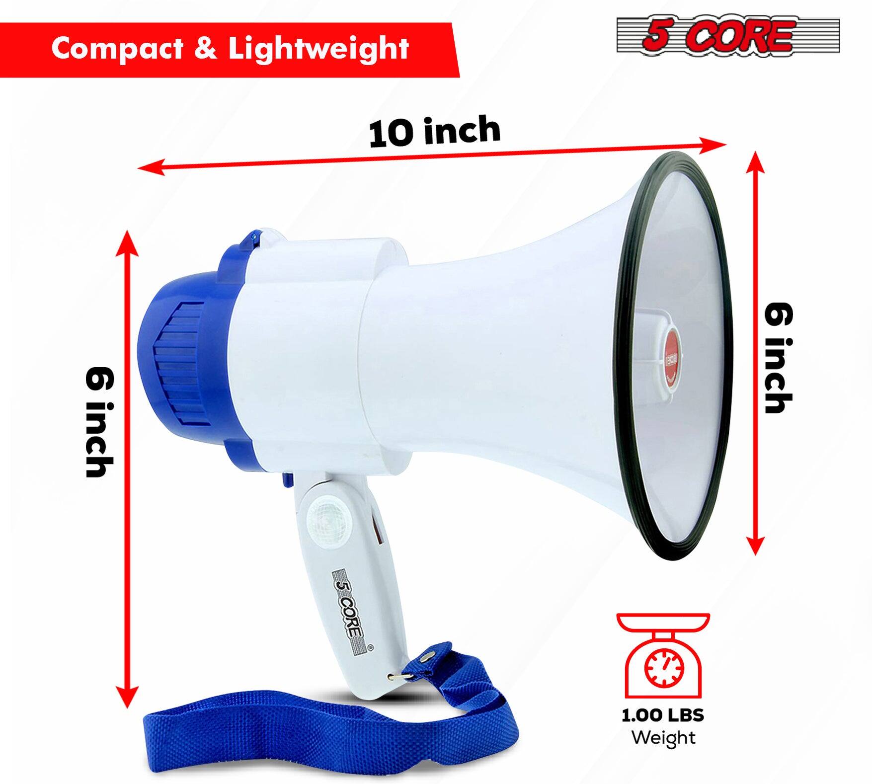 Compact & Lightweight  
5 CORE  
10 inch  
6 inch  
6 inch  
1.00 LBS Weight