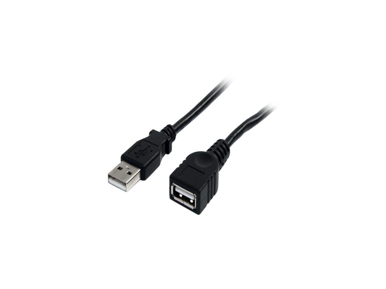 StarTech.com - USBEXTAA3BK 3ft USB 2.0 A to A Extension Cable - Black