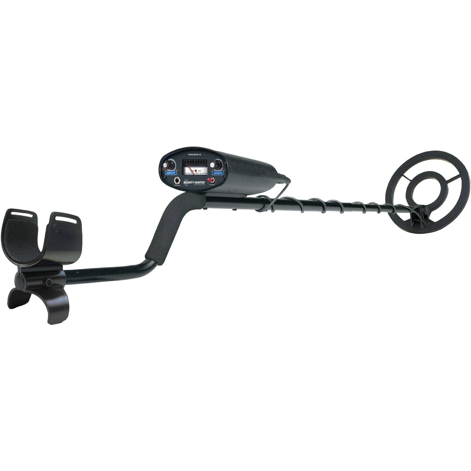 Back. Bounty Hunter - Tracker IV Metal Detector Kit with Pinpointer.