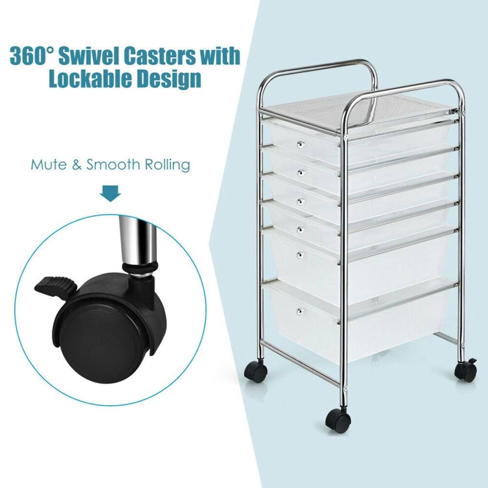 360° Swivel Casters with Lockable Design  
Mute & Smooth Rolling